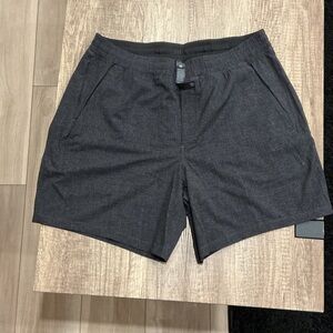Lululemon Athletica Charcoal Flat Front Shorts